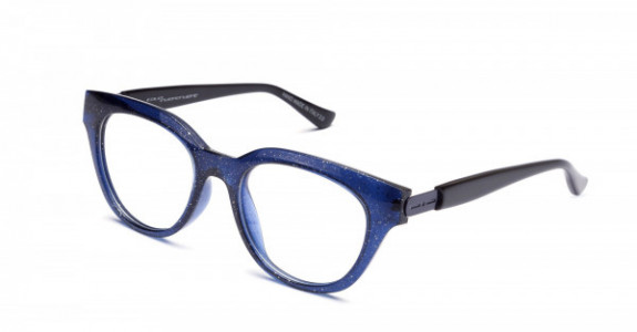 Italia Independent Helena Eyeglasses, Blue Glitter Glossy Acetate .021.GLT