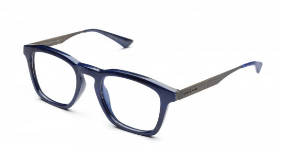 Italia Independent Gustav Eyeglasses, Acetate Dark Blue Glossy .021.022