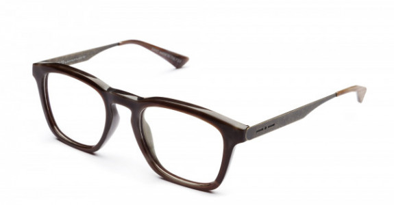 Italia Independent Gustav Eyeglasses, Dark Brown Glossy Acetate .044.041