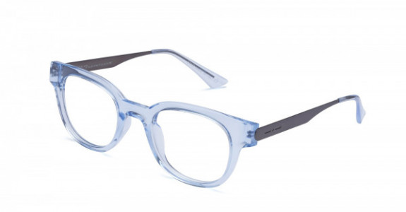 Italia Independent Andy Eyeglasses, Light Blue Crystal Glossy .012.020