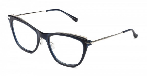 Italia Independent 5350 Eyeglasses, Dark Blue/Silver .021.075