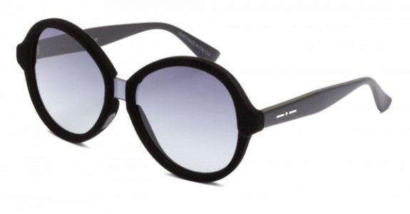 Italia Independent Suez Sunglasses, Black Velvet (Shaded/Grey) .009.000