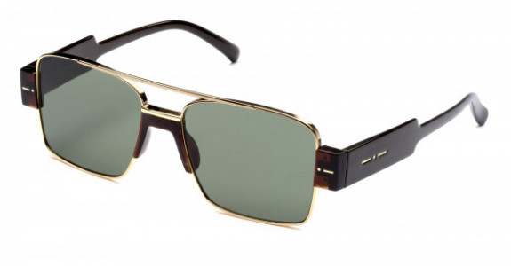 Italia Independent Sebastian Sunglasses, Brown Acetate (Full/Green) .044.041