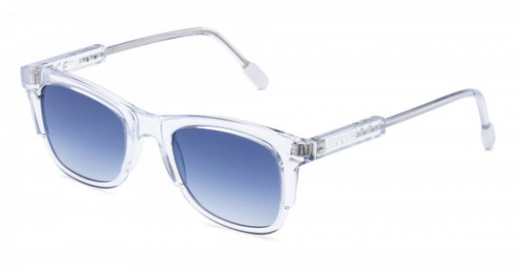 Italia Independent Jared Sunglasses, Crystal Glossy (Shaded/Blue) .012.GLS