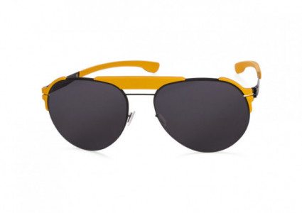 ic! berlin Fadeaway Sunglasses, Black-Mustard