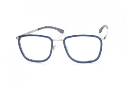 ic! berlin Taku Eyeglasses, Chrome-Deep-Blue-Sea-Milky