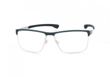 ic! berlin Tommy G. Eyeglasses, Chrome-Forest-Green