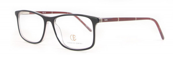 CIE SEC133 Eyeglasses, BLK/ CRYSTL/ RED (4)