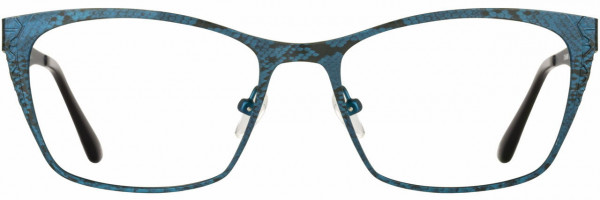 Cinzia Designs CIN-5098 Eyeglasses, 3 - Teal / Python