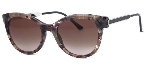 Thierry Lasry FLIRTY Sunglasses, Burgundy and Beige Pattern
