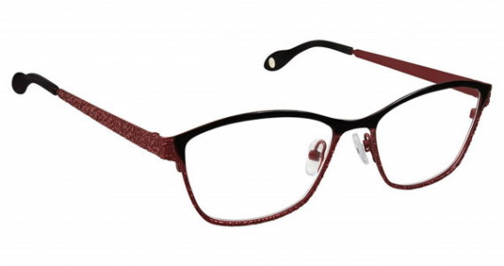 Fysh UK FYSH 3610 Eyeglasses, (845) BLACK CRIMSON
