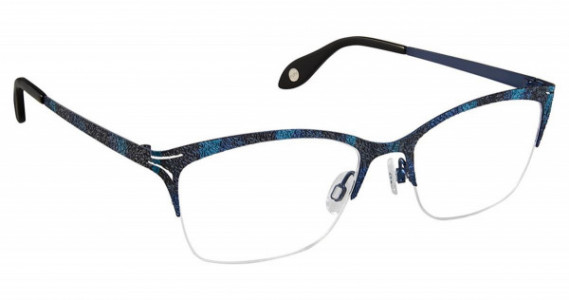 Fysh UK FYSH 3609 Eyeglasses, (840) BLUEBERRY BLACK