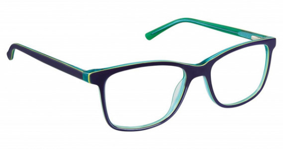 SuperFlex SF-521 Eyeglasses, (3) NAVY AQUA