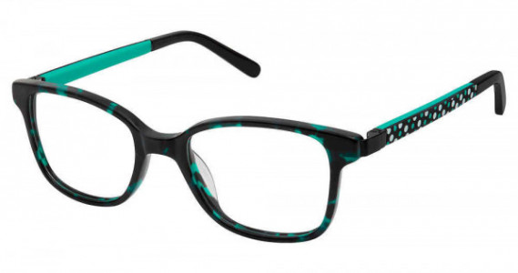 SuperFlex SFK-198 Eyeglasses, 2-BLACK TURQUOISE