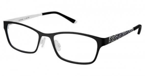 SuperFlex SFK-188 Eyeglasses, 1-BLACK WHITE
