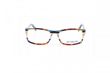 Di Valdi DV-LAZIO Eyeglasses, 10 Brown, Turq, Orange