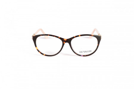 Di Valdi DV-CAGLIARI Eyeglasses, 11 Demi Brown & Pink
