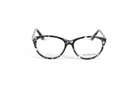Di Valdi DV-CAGLIARI Eyeglasses, 91 Demi Black & White