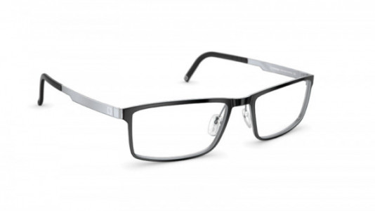 neubau Robert Eyeglasses, 9010 Black ink/silver matte