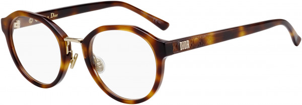 Christian Dior LADYDIORO 4F Eyeglasses, 0086 Dark Havana
