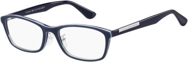 Tommy Hilfiger TH 1580/F Eyeglasses, 0737 Blue Multi Color
