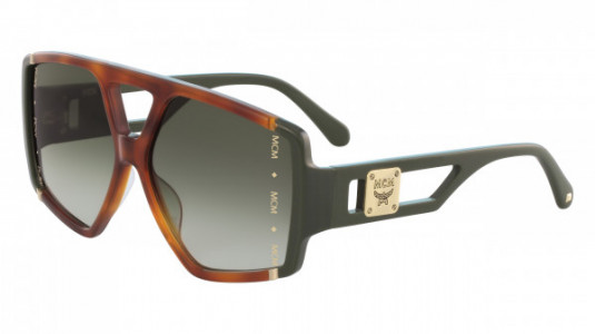 MCM MCM671S Sunglasses, (230) HAVANA/OLIVE
