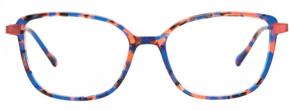 CHILL C7011 Eyeglasses, 050 - Blue & Salmon