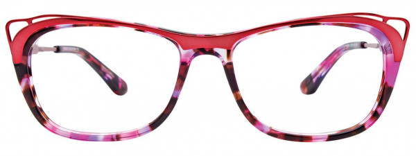Paradox P5049 Eyeglasses, 030 - Matt Red & Pink Marbled