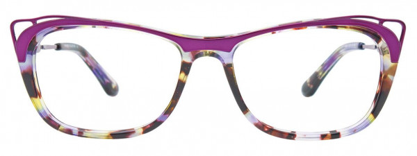 Paradox P5049 Eyeglasses, 080 - Shiny Fuchsia & Purple Marbled