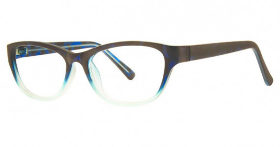 Modern Optical JOCELYN Eyeglasses, Blue Tortoise Matte Fade