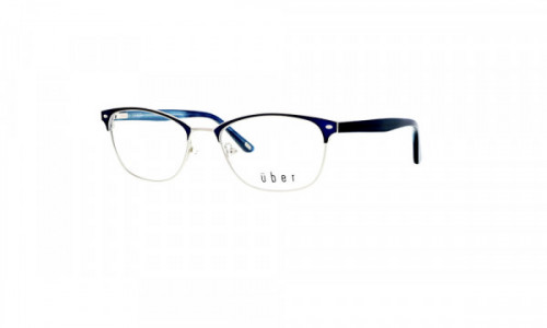 Uber Belair Eyeglasses, Blue/Silver