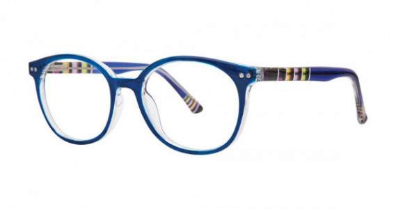 Modern Optical TEAGAN Eyeglasses, Blue/Crystal