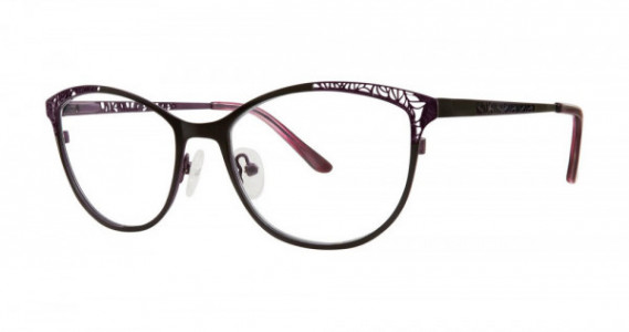 Modern Art A396 Eyeglasses, Black/Plum