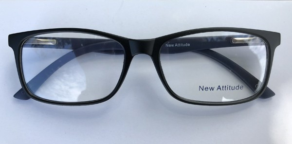 New Attitude NA61 Eyeglasses, 1 - Matte Black/Matte Navy