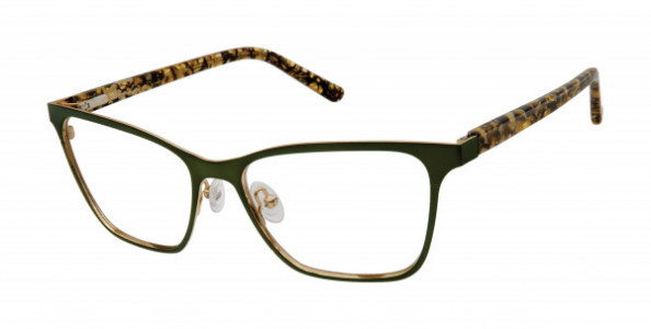 L.A.M.B. LA054 Eyeglasses, Green Gold (GRN)