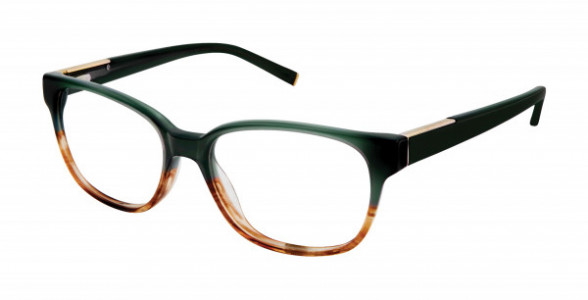 Kate Young K323 Eyeglasses, Teal/Brown (TEA)