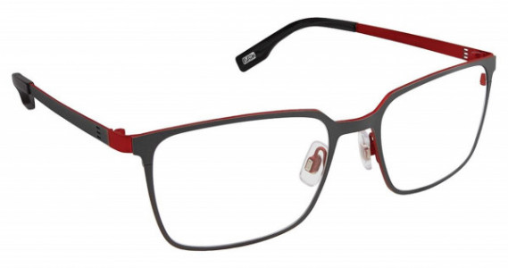 Evatik EVATIK 9175 Eyeglasses, (974) CHARCOAL RED