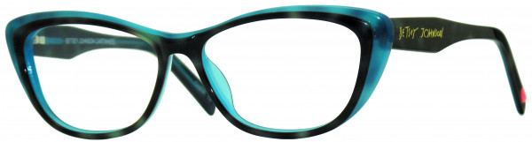 Betsey Johnson Cartwheel Eyeglasses, Aqua