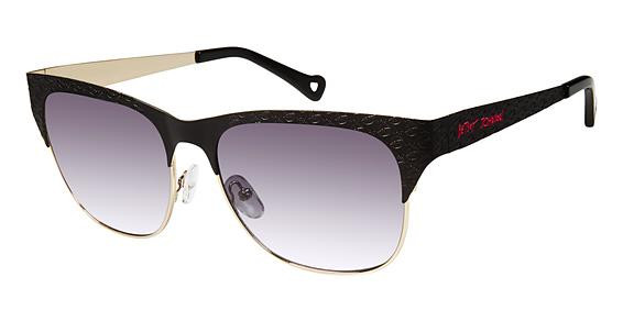 Betsey Johnson LOTS OF LOVE Sunglasses, BLACK