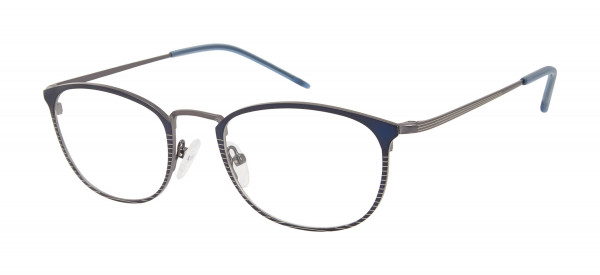 London Fog Adam Eyeglasses, Blue
