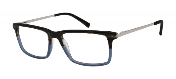 London Fog Elliot Eyeglasses, Black N Blue