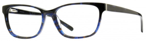London Fog India Eyeglasses, Blue Marble