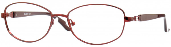 Value Collection 120 Structure Eyeglasses, Burgundy