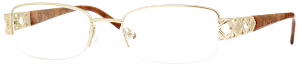 Value Collection 122 Structure Eyeglasses, Champage