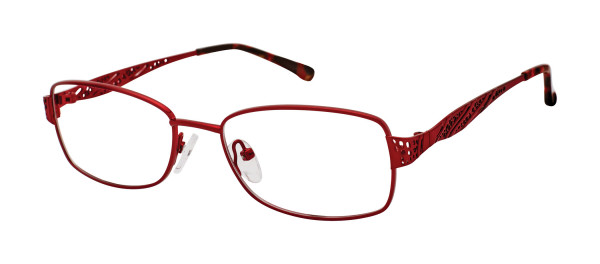 Value Collection 154 Structure Eyeglasses, Burgundy