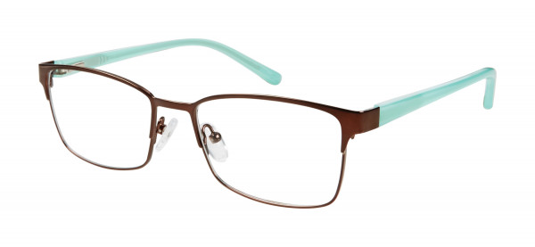 Value Collection 165 Structure Eyeglasses, Brown