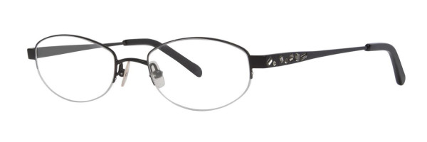 Vera Wang Glitter Eyeglasses, Black Satin