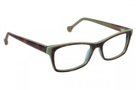 Lisa Loeb LL152 FLY Eyeglasses, TORT/AQUA (C1)