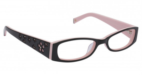 Lisa Loeb Fire Cracker Eyeglasses, Black/Bubble Gum (C2)