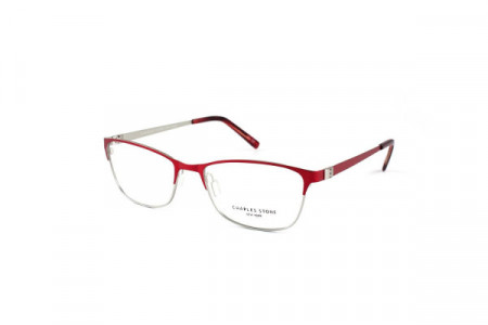 William Morris CSNY 119 Eyeglasses, Red/Slvr (1)